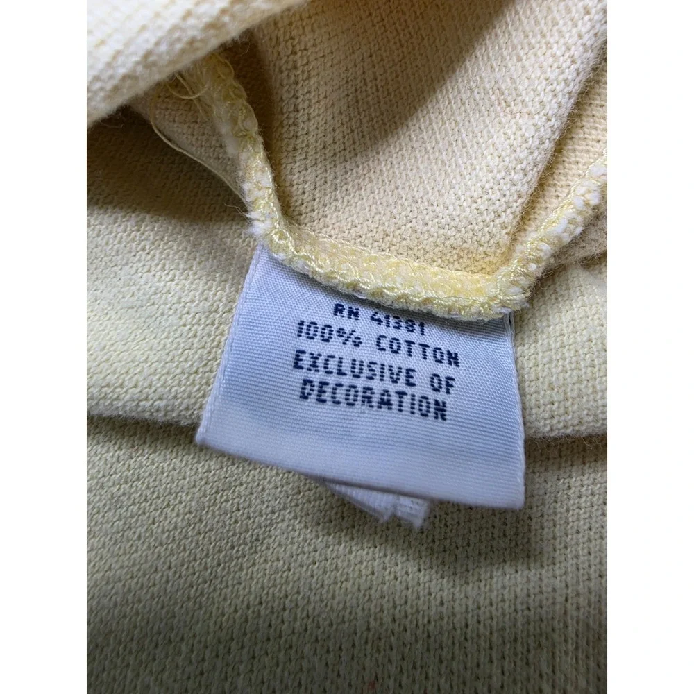 Polo Ralph Lauren Polo Shirt Men's 5XB Yellow Cotton High Low Hem Golf Tennis